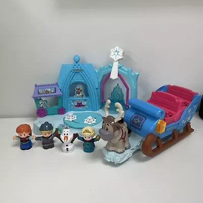 Buy Fisher Price Little People Disney Frozen Sleigh & Figures Village Play Set • 24.50£