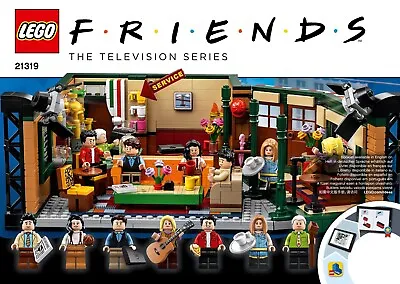 Buy Building Instructions & Sticker Sheet From LEGO 21319 Friends Central Perk - NEW • 2.95£