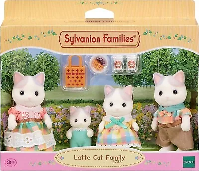Buy Epoch Sylvanian Families Latte Cat Family • 34.93£