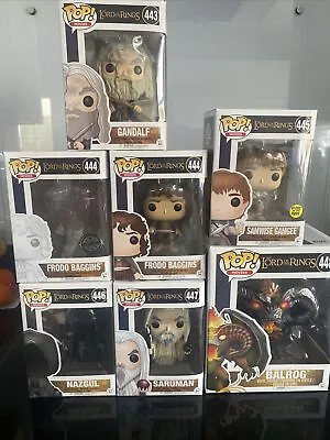 Buy Lord Of The Rings Pops FUNKO Pop Vinyl Figures Lot  443 - 448 Plus Special Frodo • 200£