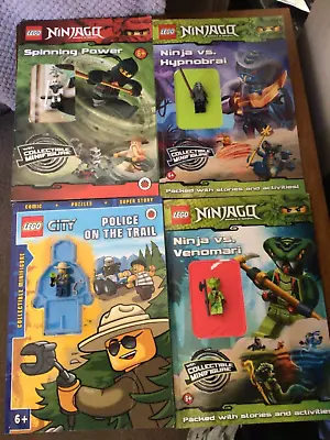 Buy Lego Ninjago Puzzle Comics & Lego City With Minifigures • 3£