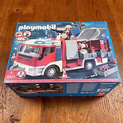 Buy PLAYMOBIL FIRE ENGINE 4821 Boxed Tested And Lights Working Hose Tools Winch Etc • 20£