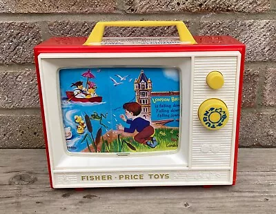 Buy Fisher Price Music Box Tv - Musical Child’s Toy London Bridge & Row Your Boat • 4.75£