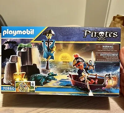 Buy PLAYMOBIL Set 70860 Pirate/ Boat/ Treasure Island NEW, With Box, Not Open • 13£