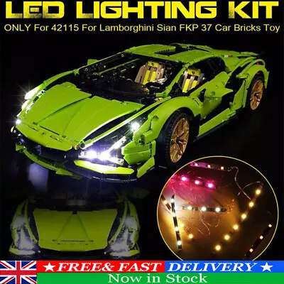 Buy DIY LED Light Lighting Kits For LEGO 42115 For Lamborghini Sian FKP 37 Bricks UK • 16.45£