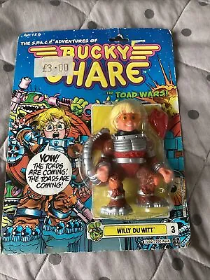 Buy Vintage Bucky Ohare Willy Du Witt Original Carded Figure Rare Toad Wars • 149£