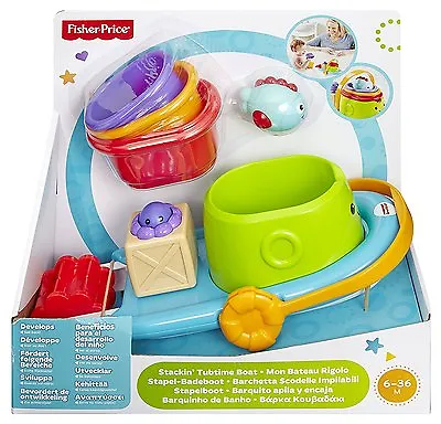 Buy Fisher-Price Stackin' Tubtime Boat 6+ Months • 16.99£
