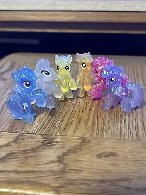 Buy My Little Pony Hasbro Mini Figures Blind Bag Mane 6 Glitter Pinkie Rainbow Lot • 8£