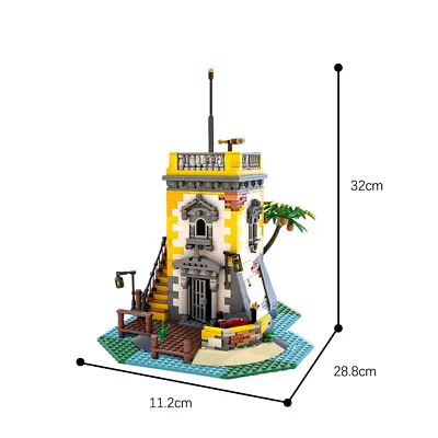 Buy The Tower On The Sabre Island With Interior 1440 Pieces For 21322 Building Kit • 120.64£