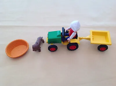 Buy Vintage Playmobil Tractor/trailer Set 3715 -complete • 3.99£