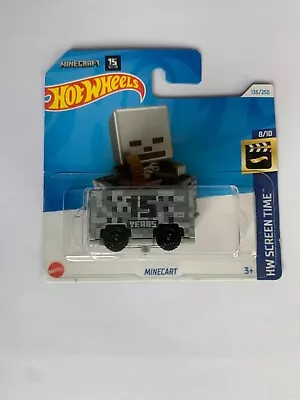 Buy Hot Wheels  Minecart From Minecraft. 15 Year Anniversary. New. Sealed. Unopened • 3£