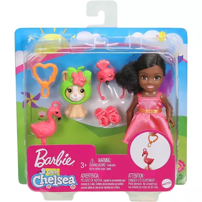 Buy Barbie Club Chelsea Doll And Playset Pink Flamingo Dress And Dog GJW30 • 11.99£