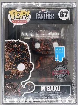 Buy #67 M'Baku Black Panther Art Series Funko POP With Hard Stack Protector • 25.99£
