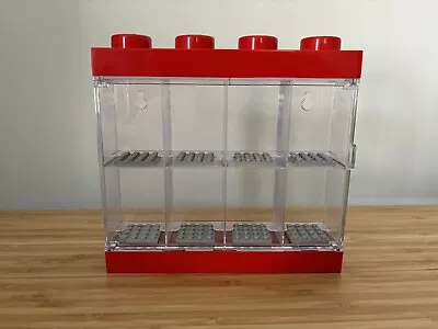 Buy Lego Minifigure Display Case Red For 8 Minifigures - Excellent Condition • 10£
