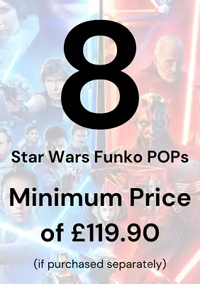 Buy Funko POP Mystery Box Random 8 Genuine Star Wars Funko POP With Protectors • 69.99£