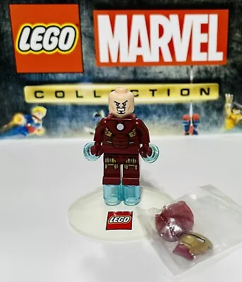 Buy LEGO Marvel Iron Man Mark 7 Armor Minifigure Sh036 From Quinjet Set 6869 • 20£