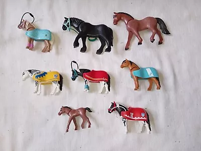 Buy Playmobil Farm / Stables - 8 Horses And Ponies - VGC • 11.95£