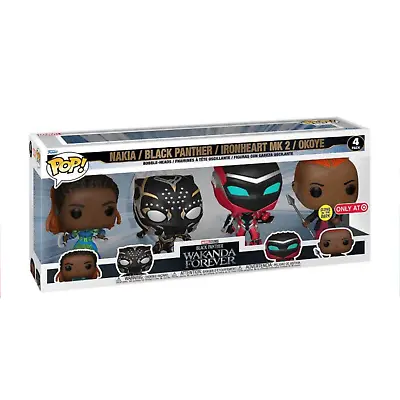 Buy Marvel Black Panther Wakanda Forever 4 Pack Target Exclusive Funko Pop • 73.99£