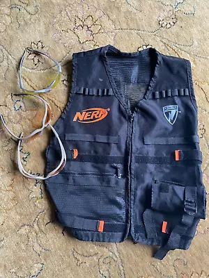 Buy Nerf N-Strike Elite Tactical Black Orange Vest Jacket, Safety Glasses, Ammo • 4£
