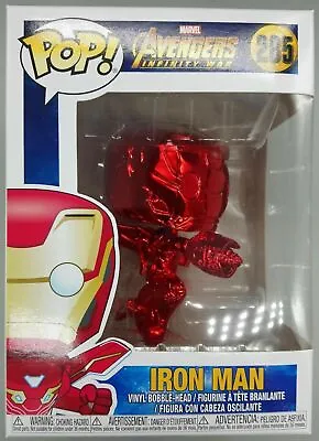 Buy Funko POP #285 Iron Man (Red) Chrome - - Avengers Infinity War - Inc Protector • 12.99£