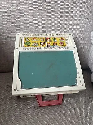 Buy Vintage Fisher Price School Days Desk With Magnetic Letters/Numbers & Cards • 12.99£