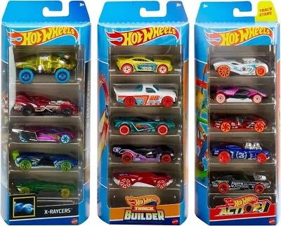 Buy Hot Wheels Track Bundle Of 15 Toy Cars, 3 Track-Themed Packs Of 5 1:64 Scale • 24.99£