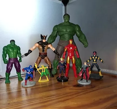 Buy Marvel - Action Figure Bundle ×8 - Hulk, Iron Man, Wolverine And More • 4£