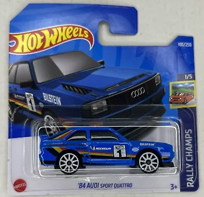 Buy New Hot Wheels 2022 84 Audi Sport Quattro Rally Champs Collectible Model Toy Car • 3.95£