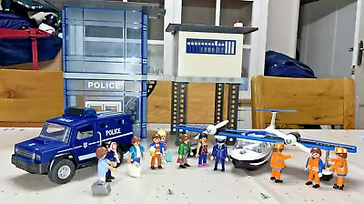 Buy Playmobil  City Action Police Station/ Police Aeroplane/Car And Figures • 24.99£