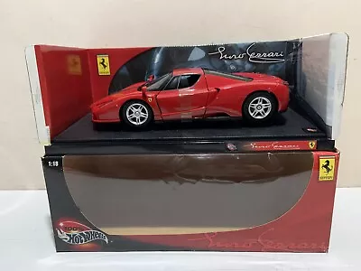 Buy Boxed 1:18 Scale Diecast Model Car Hot Wheels Hotwheels Ferrari Enzo • 34.99£