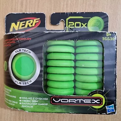 Buy Hasbro Nerf Vortex 20 X Green Discs Brand New Sealed In Box For Vigilon Proton • 19.99£
