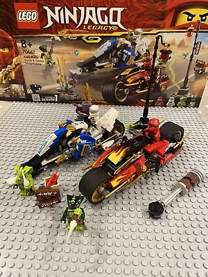Buy Lego Ninjago 70667 Kai’s Blade Cycle & Zane’s Snowmobile + Box & Instructions • 6£