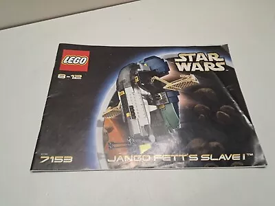 Buy Lego !! Instructions Only !! For Starwars 7153 Jango Fett's Slave 1 • 19.99£