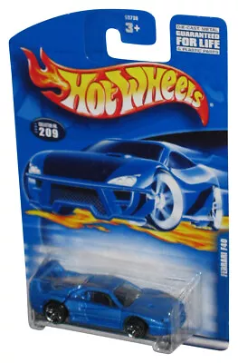 Buy Hot Wheels Ferrari F40 (2001) Mattel Blue Die-Cast Toy Car #209 • 27.86£