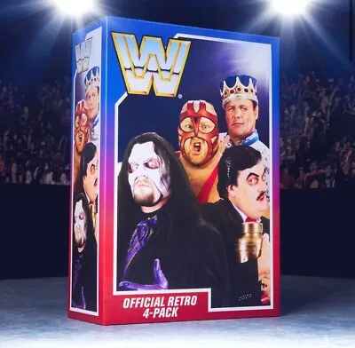 Buy Mattel Creations WWE Retro Wave 4 Action Figures 4-Pack Bundle • 80£