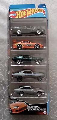 Buy Hot Wheels Fast And Furious 5 Pack Cars Charger Supra Aston Martin  • 11£