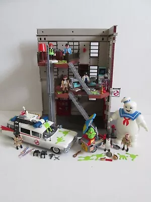 Buy Playmobil Ghostbusters Bundle 9219/9220/9221/9222 Firehouse Ecto 1 StayPuft READ • 59.99£