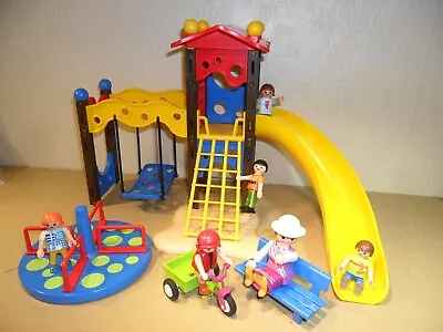 Buy PLAYMOBIL PARK PLAYGROUND (Swing,Slide,Roundabout,Child Figures) • 10.99£