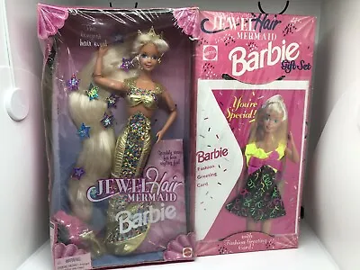 Buy Barbie Jewel Hair Mermaid Gift Set Made In China 1995 • 298.74£