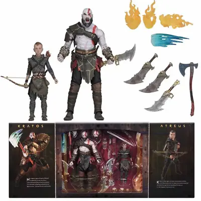 Buy Neca 2018 God Of War 4 Kratos Atreus Father And Son Ultimate Set Deluxe Edition • 71.99£