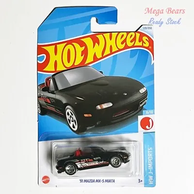 Buy Hot Wheels 2024 91 Mazda MX-5 Miata (Black) HW J-Imports • 4.42£