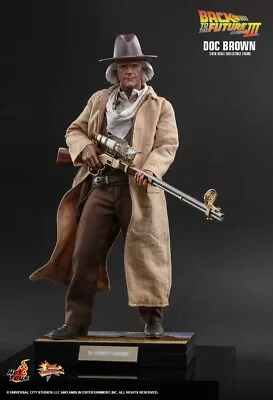 Buy Hot Toys Doc Brown MMS617 Back To The Future Cowboy Western 1/6 Figure • 317£