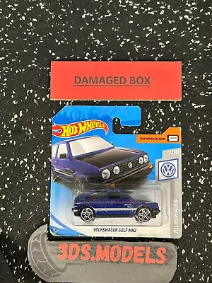 Buy DAMAGED VOLKSWAGEN GOLF MK2 BLUE Hot Wheels 1:64 • 3.95£