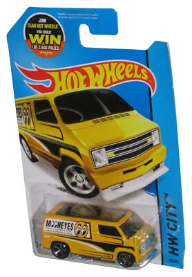 Buy Hot Wheels Showdown HW City (2013) Yellow Moon Eyes Custom '77 Dodge Van 20/250 • 16.92£