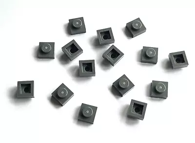 Buy Lego 15x Plate, Square 1 X 1  Dark Bluish Grey 3024, 28554, 30008, 63326 NEW • 2.99£