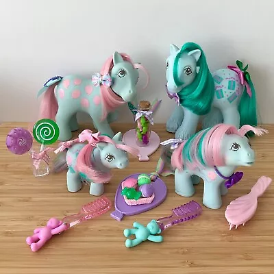 Buy My Little Pony Sweet Celebrations Family G1 Vintage Hasbro 1987 Exc Cond Accs • 90£