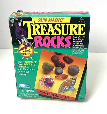 Buy Vintage 1994 Treasure Rocks Hasbro Rocks & Rings Jewelry Set - NEW SEALED NOS • 42.52£