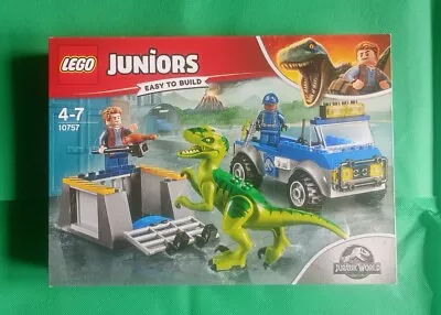Buy LEGO Juniors 10757 - Jurassic World Raptor Rescue Truck - Brand New & Sealed • 31.95£