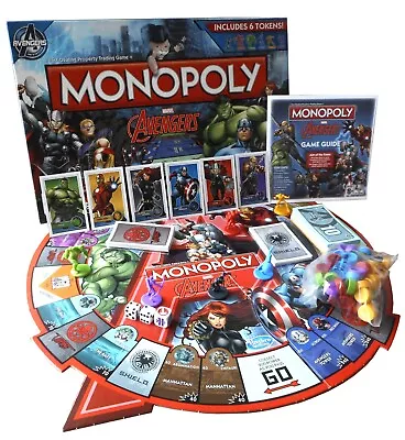 Buy Monopoly Marvel Avengers Edition Board Game, Hasbro, Complete VGC Made In USA • 12.99£