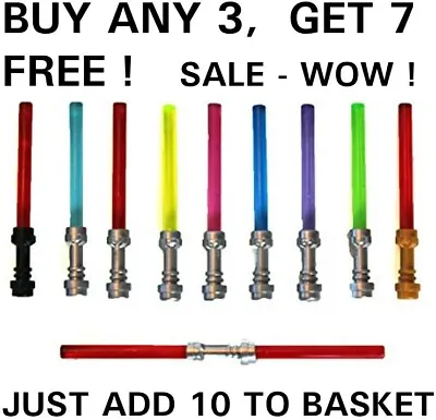 Buy Official Lego - Pack Size 1's Multiple Choice Lightsabers - Star Wars - New • 1.99£